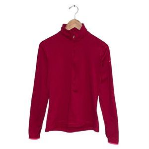Nike Sweater Women’s Size Medium Magenta  Pink 1/2 Zip Long‎ Sleeve Light Jacket